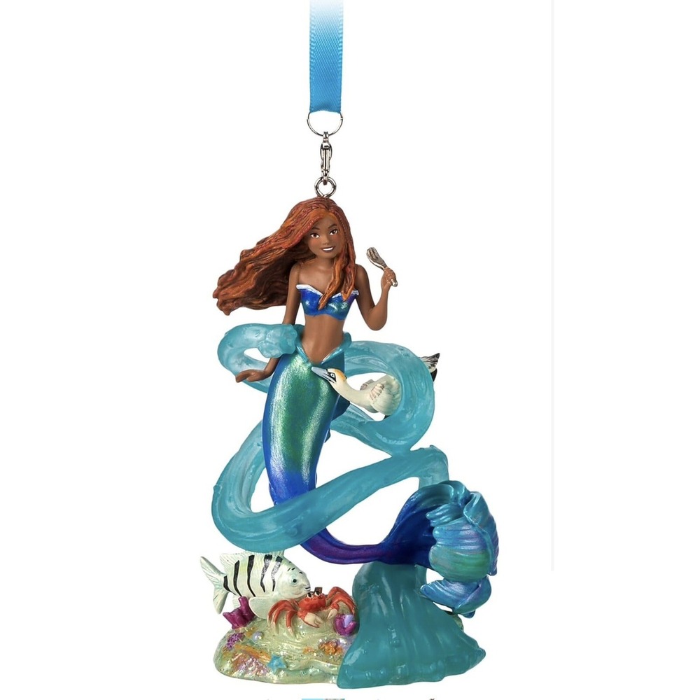 Disney Little Mermaid Sketchbook Christmas Tree Ornament Ariel New